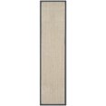SAFAVIEH Natural Fiber Juniper Border Sisal Runner Rug, Marble/Grey, 2