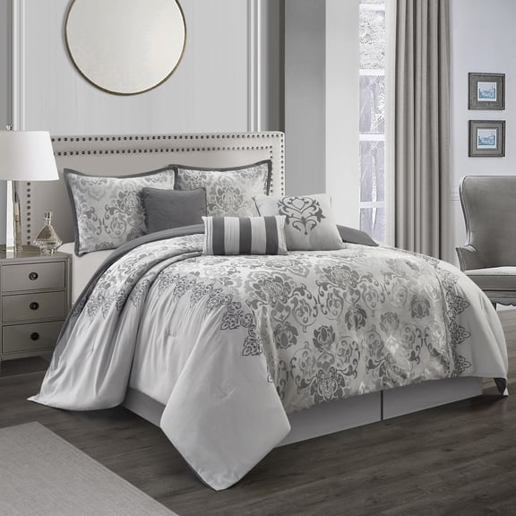 Nanshing Corina Abstract 7 Piece Comforter Sets, Queen with Shams