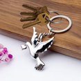 thumbnail image 4 of Llaveros de corazón de la paz, llaveros de coche de paloma, llaveros con dijes de animales, colgante para mujeres, hombres, niñas y niños, adorno de regalo, 4 of 5