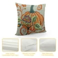 thumbnail image 4 of Nawypu  Thanksgiving or Halloween Throw Pillow Case Cover, Decorative Fall Harvest Pumpkins Pillow Cover, Square, 4 of 5