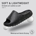 thumbnail image 3 of Cloud Slides for Women and Men, Pillow Slippers, Non-Slip Quick Drying Soft Lightweight Shower Shoes, Thick Sole Open Toe Slides Sandals for Indoor & Outdoor, 3 of 7