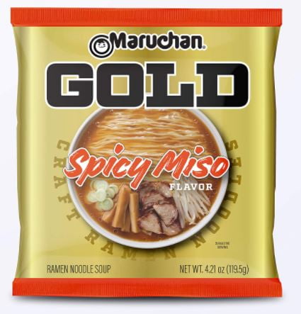 Maruchan Gold Spicy Miso Flavor 4.21 Oz - 6 Pack