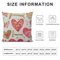 thumbnail image 5 of Qinduosi Valentines Day Pillow Cover Set of , Gold Red Pink Love Heart Throw Pillows Farmhouse Holiday Wedding Anniversary Decorative Cushion Covers for Home Bed Couch Sofa Outdoor, 5 of 5