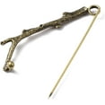 thumbnail image 2 of Alloy Tree Branch Safety Brooch Pin Lapel Pin for Shawls Skirts Sweaters Antique Bronze 80x20x9mm, 2 of 2