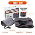 thumbnail image 3 of Heating Back Brace for Lower Back Relax, Heated Back Support Belt, Cordless Heating Pad Operated by 5000mAh Rechargeable Battery, 3 Vibration Modes & 3 Heat Levels, Gifts for Men Women, 3 of 13