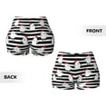 thumbnail image 4 of KLL Cute Chicken Pattern Workout Shorts for Women Scrunch Short Gym Yoga Running Sport Active Exercise Fitness Shorts, 4 of 8