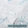thumbnail image 6 of Haperlare 26"W x 24"L Tree Branch Cafe Curtains Farmhouse Linen Textured Blackout Half Window Curtains for Kitchen Bathroom, Teal/Gray, 2 Panels, 6 of 8