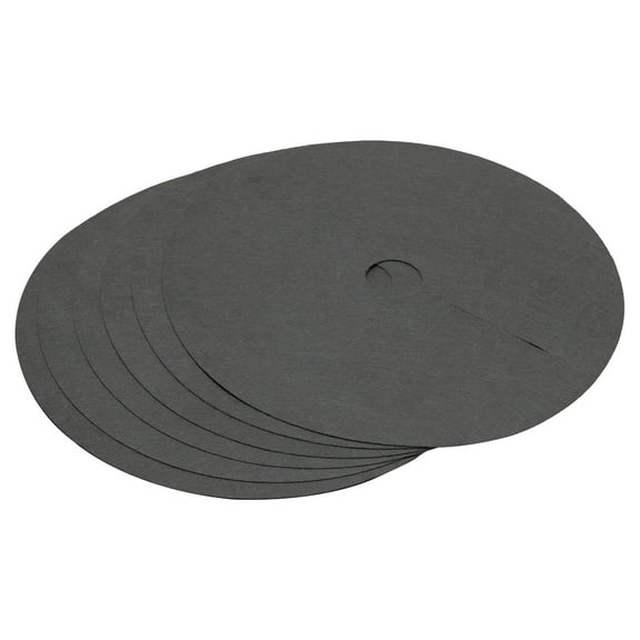 Uxcell 28.3" Tree Mulch Ring Nonwoven Tree Protector Mat Plant Cover Black 6 Pack