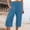 Blue, variant on TAGOLD Womens Summer Pants, Women's Loose Wide Leg Pants High Waist Straight Pants Casual Pants