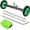 Green, variant on 2-in-1 Undercarriage Pressure Washer Attachment, 16" Pressure Washer Undercarriage Cleaner, Under Car Wash with Extension Wands Wash Mitt, Reversible Pressure Washer Broom Attachment, Black