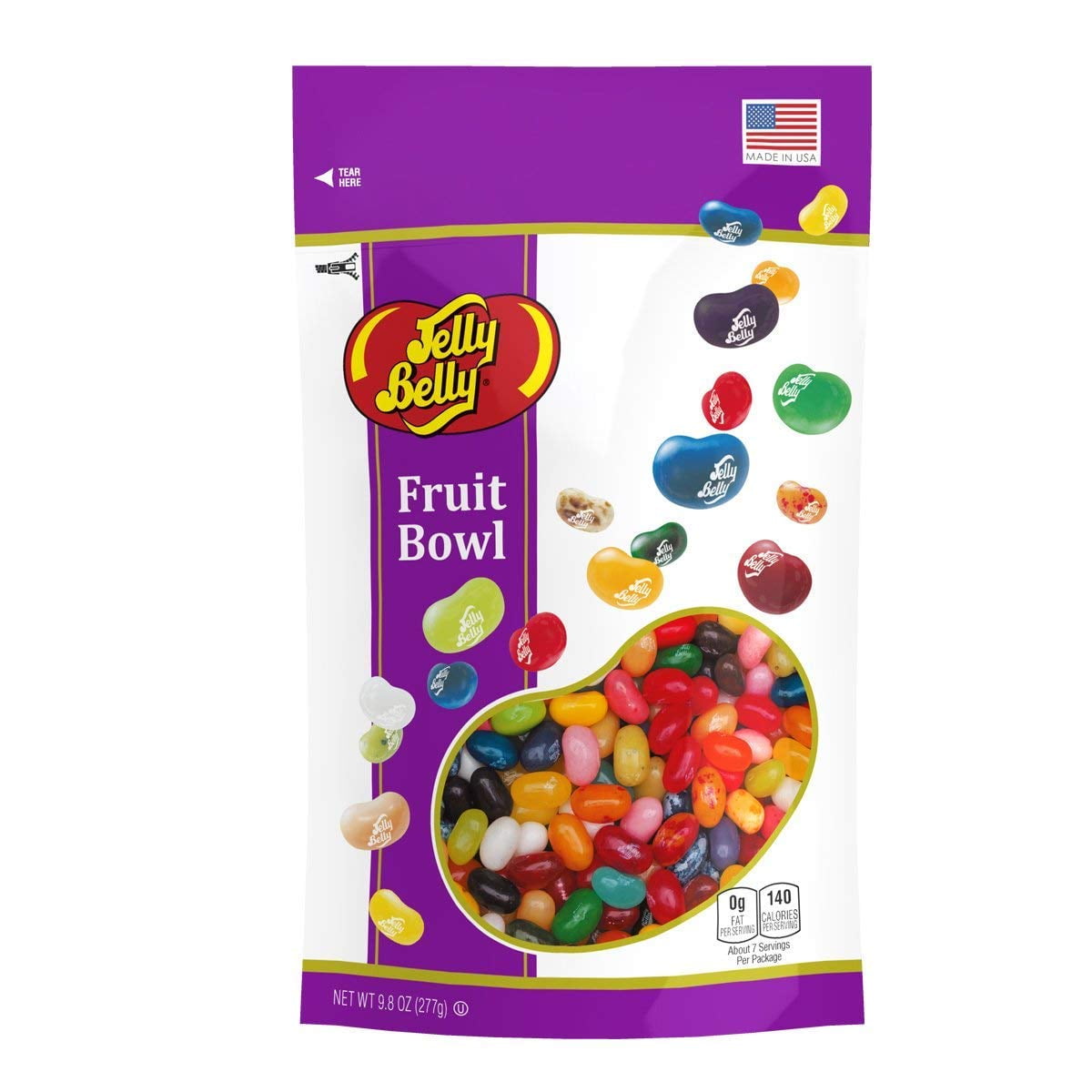 Jelly Belly Fruit Bowl Jelly Beans, Assorted Fruit Flavors, 9.8oz