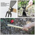 thumbnail image 4 of Hoe And Rake Two In One With Wooden Handle, 4 of 5