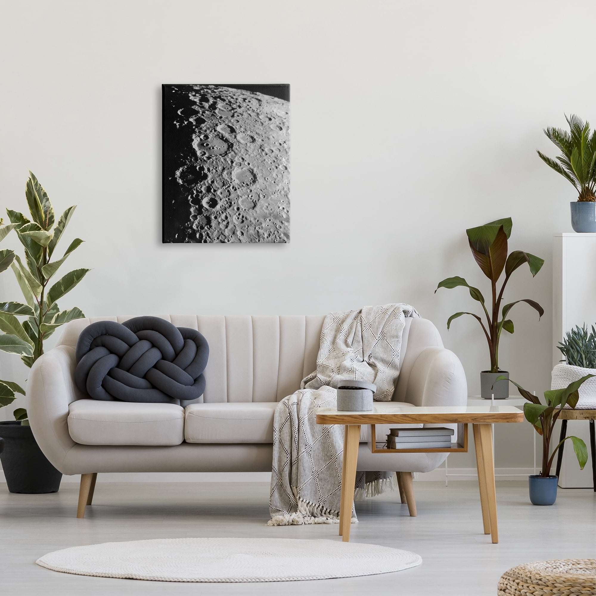 Stupell Industries Moon in Outer Space Fairy Tales & Fantasy Photography Gallery Wrapped Canvas Print Wall Art, 24 x 30