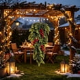 thumbnail image 6 of 28 Inch Christmas Norfolk Branches Wall Hanging Decoration, Upside Down Christmas Wreath for Front Door Home, 1 Pack, 6 of 7
