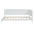 thumbnail image 4 of Tcbosik Twin Size Corner Daybed, Wood Bed Frame, Space Saving, No Box Spring Needed, White, 4 of 9