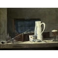 thumbnail image 2 of Chardin, Jean-Baptiste-Simeon 24x19 Black Modern Framed Museum Art Print Titled - Smoking Kit With a Drinking Pot, 2 of 4