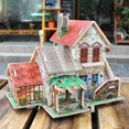thumbnail image 2 of 1:24 Proyecto De Construcción De De Casas De De : Modelo De Hotel En Zulema Miniaturas de casas de muñecas de bricolaje, 2 of 8