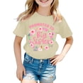 thumbnail image 2 of ibiyuan Big Sister Shirts for Girls Size 7 Promoted To Girls Outfit T-Shirt Baby Announcement Graphic Short Sleeve Shirts for Toddler Big Sister Gift Tees Baby Girl Tops, 2 of 4