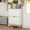 White, variant on Shoe Storage Cabinet with 2 Flip Drawers, Wooden Tipping Shoe Dresser, Free Standing Shoe Storage Cabinet for Entryway, Hallway