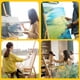 thumbnail image 2 of Juego de 5 pinceles de nailon para pintura profesional, para artistas, acuarelas y pinturas acrílicas, A, 2 of 5
