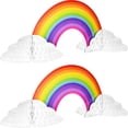 thumbnail image 1 of Centro de mesa WILLBOND Rainbow Honeycomb Paper Rainbow Cloud, 1 of 6