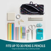ZIPIT Monster Pencil Case | Black Pencil Pouch for College and Office
