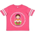 thumbnail image 3 of Inktastic Matryoshka Russian Cute Pink Nesting Doll Girls Toddler T-Shirt, 3 of 5