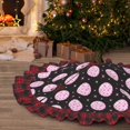 thumbnail image 5 of Sigee Pink Groovy Disco Ball for Christmas Decoration Tree Skirt Christmas Plaid Tree Skirt,Christmas home decor Holiday Tree Skirt Fits TChristmas Tree-36", 5 of 6