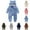 Blue, variant on Girls Sherpa Fleece Jumpsuit Casual Cute Soft Fuzzy Long Sleeve Hooded Romper Kids Lightweight Full Zip Winter Warm Loungewear