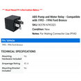 thumbnail image 2 of ABS Pump and Motor Relay - Compatible with 1993 - 1996 Ford Bronco 1994 1995, 2 of 2