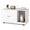 White, variant on Costway Wooden Cat Litter Box Enclosure, Hidden Litter Box Furniture with Scratching Board White