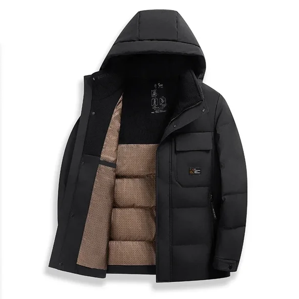Chaquetas de invierno para hombre 2024, nueva ropa de diseñador, ropa gruesa y cálida de protección contra el frío, relleno de ganso de primera calidad, ropa de abrigo adecuada para