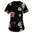 thumbnail image 3 of LSLJS Mode de la Saint-Patrick pour Femmes, Blouse à Col en V Décontractée à Manches Courtes Imprimée avec Poches, Hauts pour Dames, Sarraus pour Femmes Grande Taille, 3 of 5