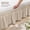 Beige, variant on Easy to Install Wrap Around Bed Skirt, Three Fabric Sides, Elastic Dust Ruffled, 16 Inch Tailored Drop, Fade Resistant, Black, Twin/Twin XL