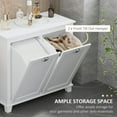 thumbnail image 5 of Topcobe Modern Floor Cabinet, Storage Cabinet for Living Room, Kitchen, Bathroom, Hallway, Indoor Furniture, White, 5 of 5