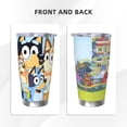 thumbnail image 3 of Netaao Bluey for Travel Coffee Tumbler 20 oz Car Cup Stainless Steel Tumblers Gifts for Dad, Birthday Gifts for Men-Straw Two-piece Set, 3 of 8