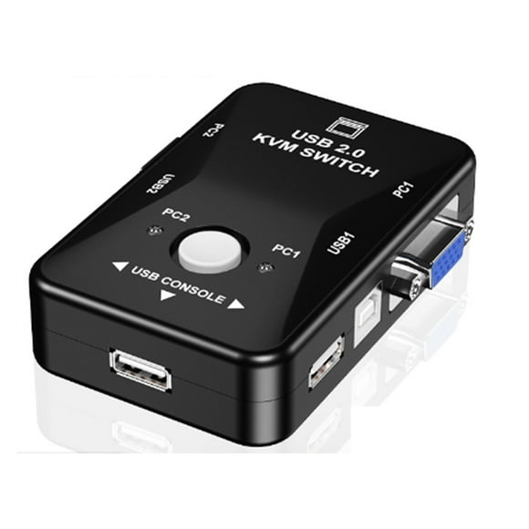 USB 2.0 KVM Mouse Switcher Keyboard VGA Splitter Box Sharing Switch USB KVM Switch 2 Port VGA SVGA Switch Box