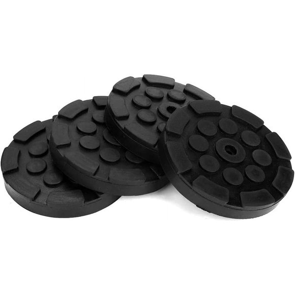 HUGFEGWE Rubber Pads For Car Rubber Pads For Car 4 Pcs Car Round Rubber Arm Pads Auto Jacking Weightlifter Accessories Compatible With Bendpak Or Danmar Hoist Crane Pad Truck Hole Dia U2536-0158