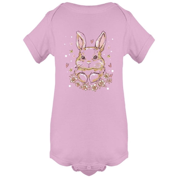 Cute Bunny Silhouette Bodysuit Infant -Image by Shutterstock,  6 Months