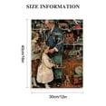thumbnail image 2 of Nawypu Norman Rockwell - April Fool (Girl with Shopkeeper, Cuiosity Shop), 1948 - Classic Rockwell Art Post Canvas Art Poster And Wall Art Picture Print Modern Family Bedroom Decor Posters, 2 of 5