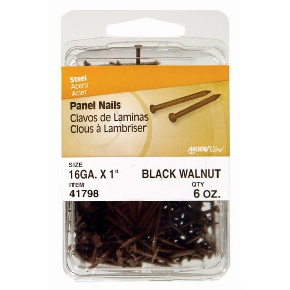 1" Black Walnut Panel Nail HILLMAN GROUP Nails 41798 008236435641