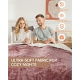 thumbnail image 4 of EuKer Electric Blanket Queen Size Dual Control, Washable Heated Blanket with 4 Heat Levels & 10H Auto Off, 84" x 90", Pink, 4 of 8