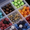 thumbnail image 4 of 388 Unids Cajas de Espaciadoras Granos de Piedras Volcánicas para Brazalete, Collar, Aretes Bricolaje, 4 of 9