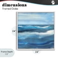 thumbnail image 4 of Stupell Industries Contemporary Calm Expanse of Ocean Waves White Framed Giclee Art, 24 x 24, by Susan Jill, 4 of 8
