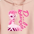 thumbnail image 3 of Barbie - Pink Doll Closeup - Juniors Cropped Pullover Hoodie, 3 of 5