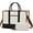 Black White Brown, variant on Laptop Bags for Women, 15.6 inch Waterproof Work Tote Bag with Clutch, Professional Teacher Computer Purse Lightweight Shoulder Bag Travel, Quilted Black