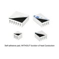 thumbnail image 2 of Uxcell Silver Tone Self Adhesive Aluminum Heatsink, 1 Set with 4 Kinds Total 4 Pcs, 2 of 4