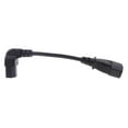 thumbnail image 1 of C14 to C13 Plug Cable, IEC 320 Male to Female Adapters Angle Cords 190mm (Pack of 1), 1 of 7