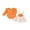 Orange Pumpkin Dot, variant on Baby Girls Halloween Outfits Long Sleeve Ruffle Romper Ghost/Pumpkin Embroidery Suspender Skirt Sets Fall Clothes 0-18M
