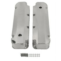 Fabricated Polished Aluminum Valve Covers w/ Hole for BBF Ford 429-460